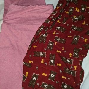 2 pair OS lularoe leggings